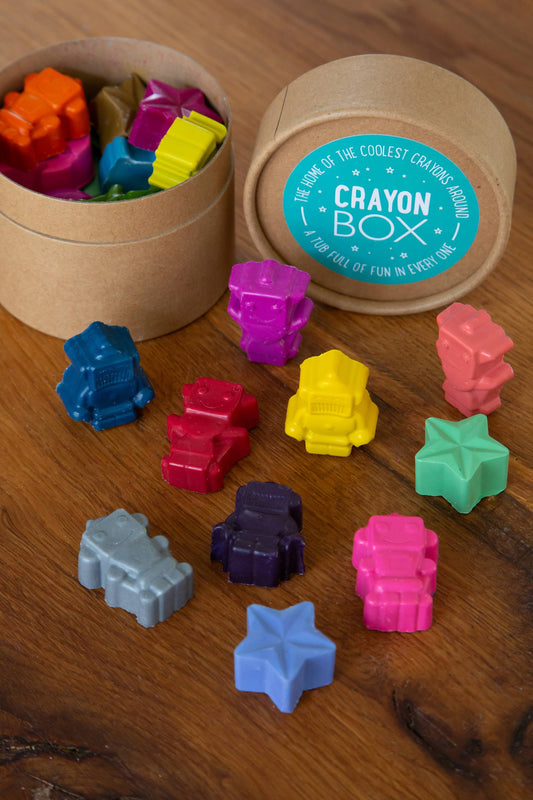 Robot Tub of Crayons